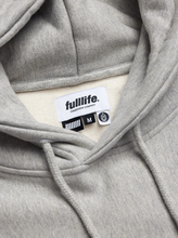 Load image into Gallery viewer, Fulllife x MCES Campus Hoodie Ash Grey
